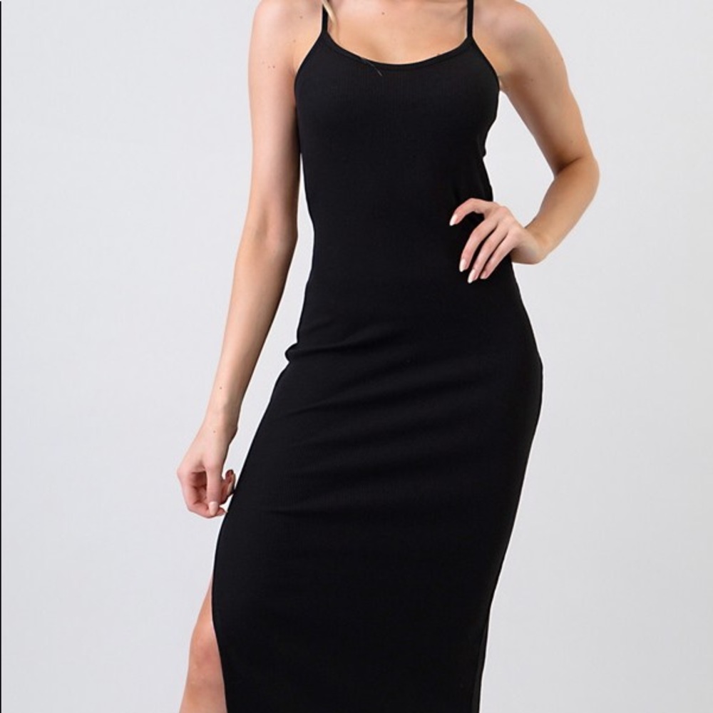 Midi Black Dress
